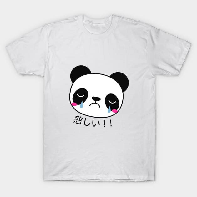 Sad panda T-Shirt by Shirt Vibin